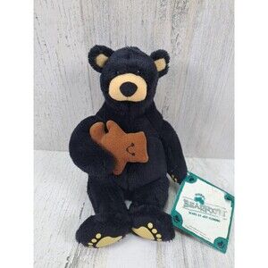 Bearfoots Black Bear HALEY Plush Toy Big Sky Carvers W-Teddy Jeff Fleming 1996